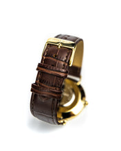 Load image into Gallery viewer, The Richemont Yellow Gold / Brown strap 40mm