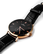 Load image into Gallery viewer, The Richemont Rose Gold / Black 40mm