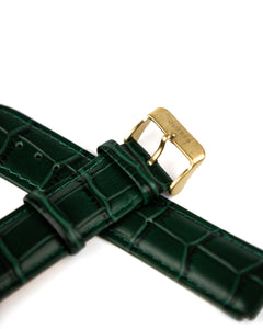 Green Italian Leather interchangeable strap