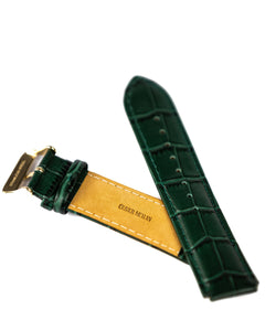 Green Italian Leather interchangeable strap